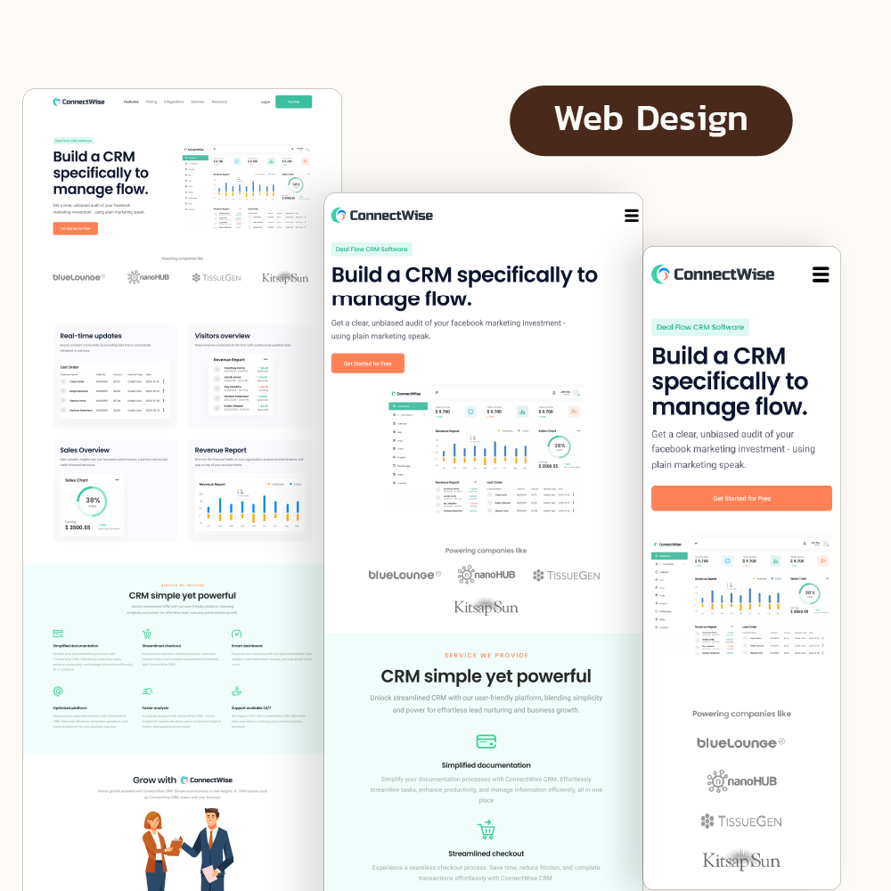 Connectwise landing page